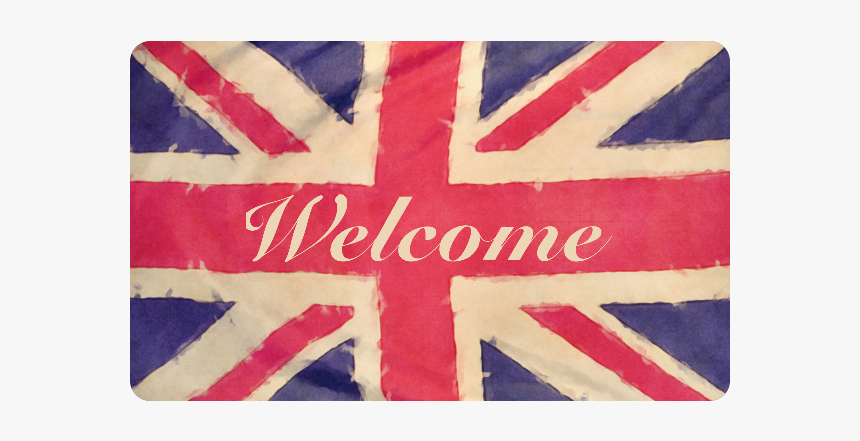 British Union Jack Flag Grunge Style Welcome Doormat, HD Png Download, Free Download