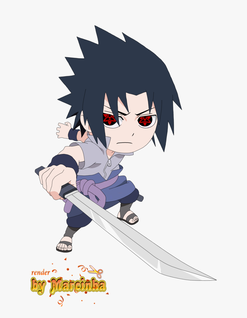 Render Chibi Sasuke Eternal Mangekyou By Marcinha20, HD Png Download, Free Download