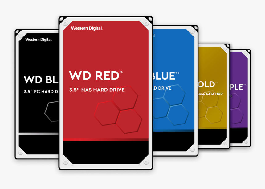 Wd Black Drive, Wd Red Drive, Wd Blue Drive, Wd Purple, HD Png Download, Free Download