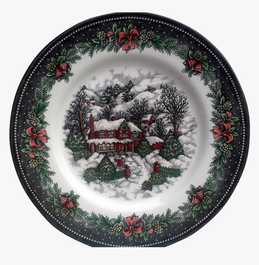 Christmas Dinner Plate Png, Transparent Png, Free Download