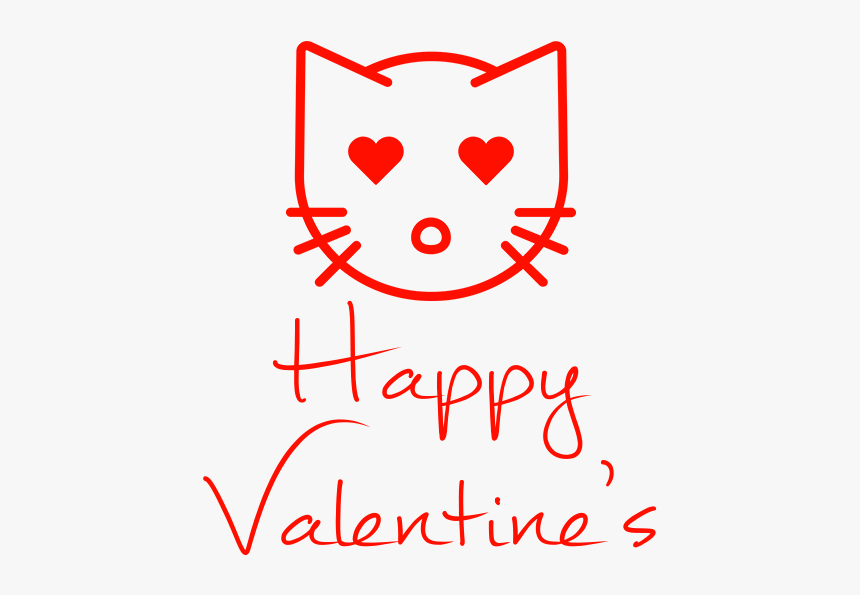 Happy Valentine"s Love Cat, HD Png Download, Free Download