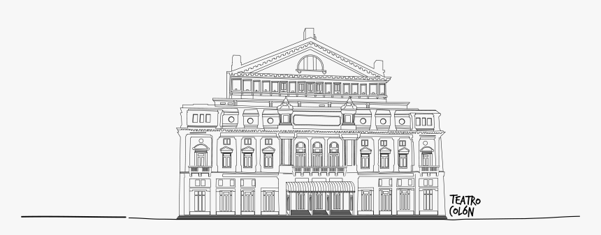 Teatro Colon Dibujo, HD Png Download, Free Download