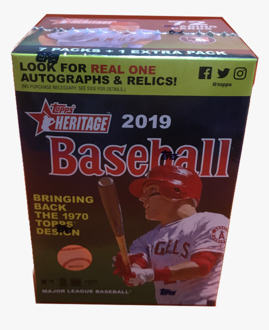 2019 Topps Heritage Baseball Blaster Box, HD Png Download, Free Download