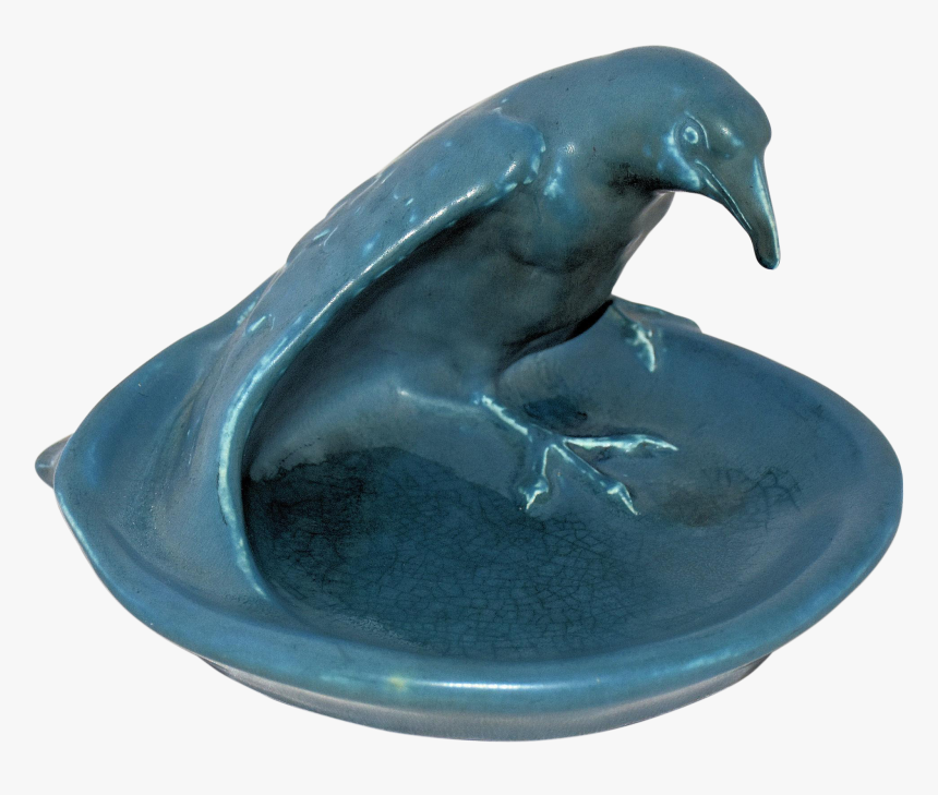 Vintage Rookwood Pottery Raven Rook Bird Tray Number, HD Png Download, Free Download