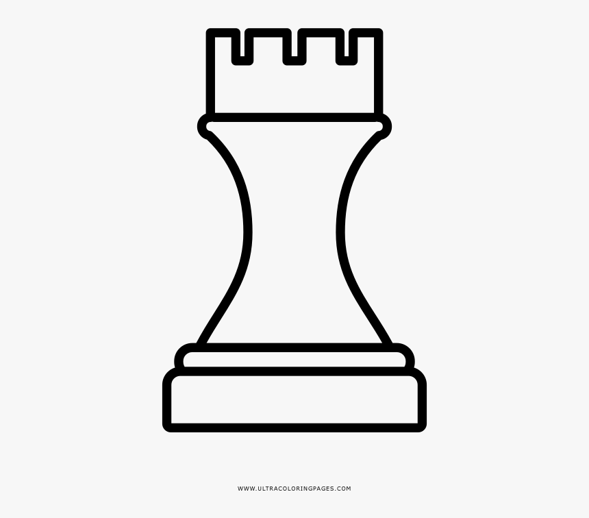 Chess Rook Coloring Page, HD Png Download, Free Download