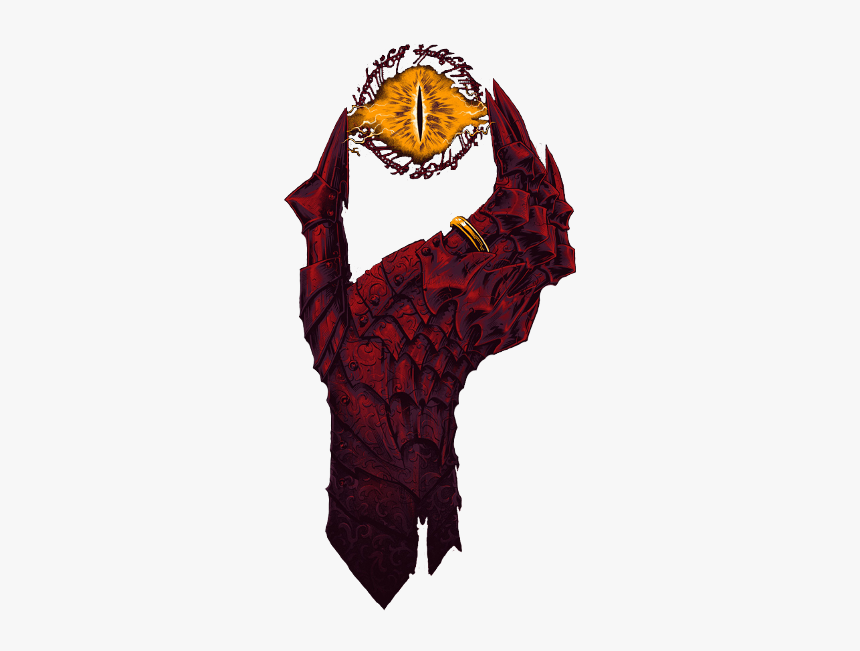 Transparent Hand And Eye Of Sauron Artwork"width=600px, HD Png Download, Free Download
