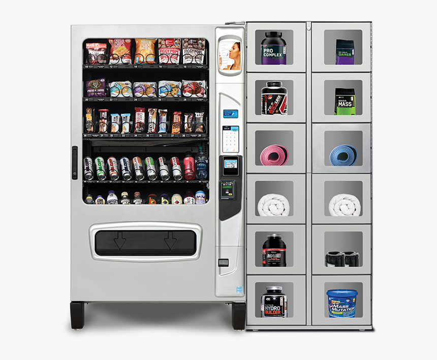 Fitness & Health Vending Machine And Locker Combo, HD Png Download, Free Download