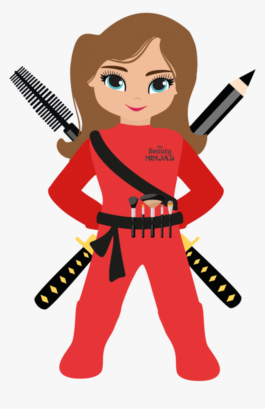 Cropped Beauty Ninja Mascot Rgb Medium, HD Png Download, Free Download