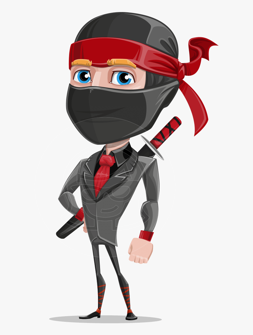 Business Ninja Cartoon Vector Character Aka Daikoku, HD Png Download, Free Download