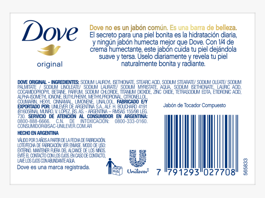 Dove Barra De Belleza Original 90g, HD Png Download, Free Download