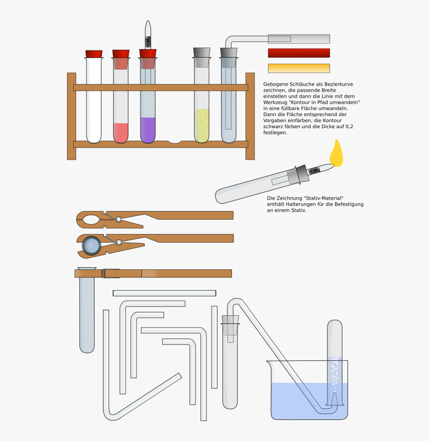 Reagenzgläser Und Zubehör / Test Tubes And Equipment, HD Png Download, Free Download