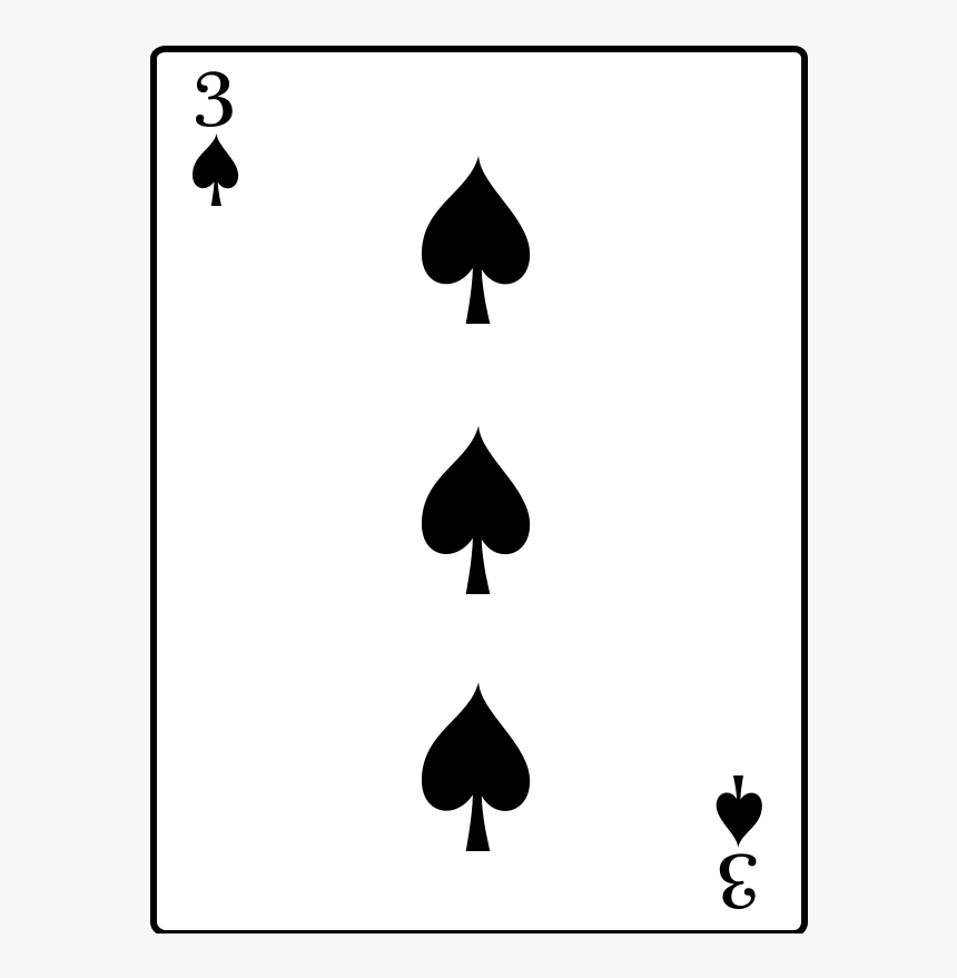 3 Of Spades, HD Png Download, Free Download