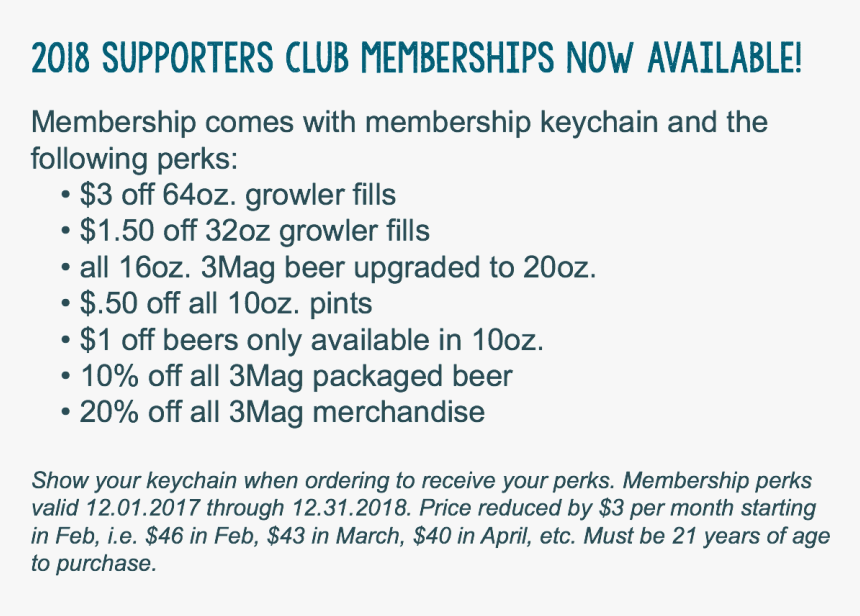 2018 Supporters Club Memberships Now Available Membership, HD Png Download, Free Download