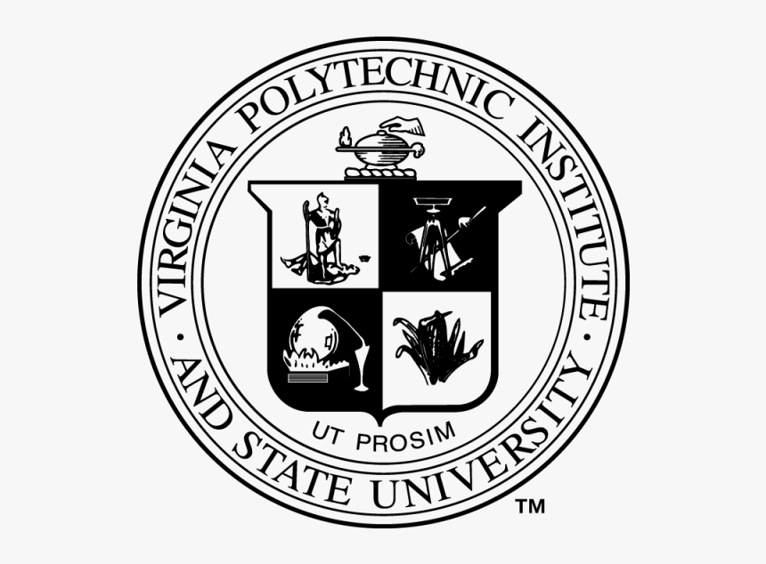 Virginia Tech Seal Black, HD Png Download, Free Download