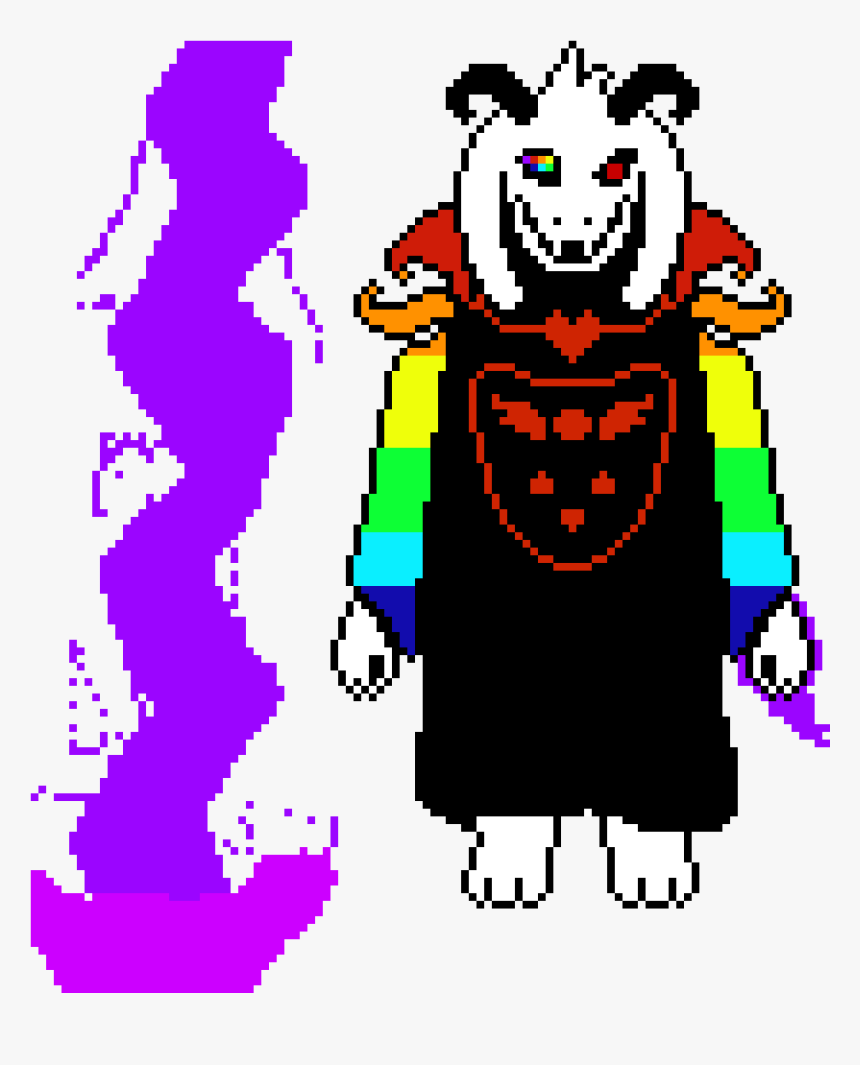 Undertale Asriel Dreemurr Pixel Art Grid - Pixel Art Grid Gallery