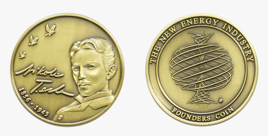 Nikola Tesla, Coin, Energy, New Energy,, HD Png Download, Free Download