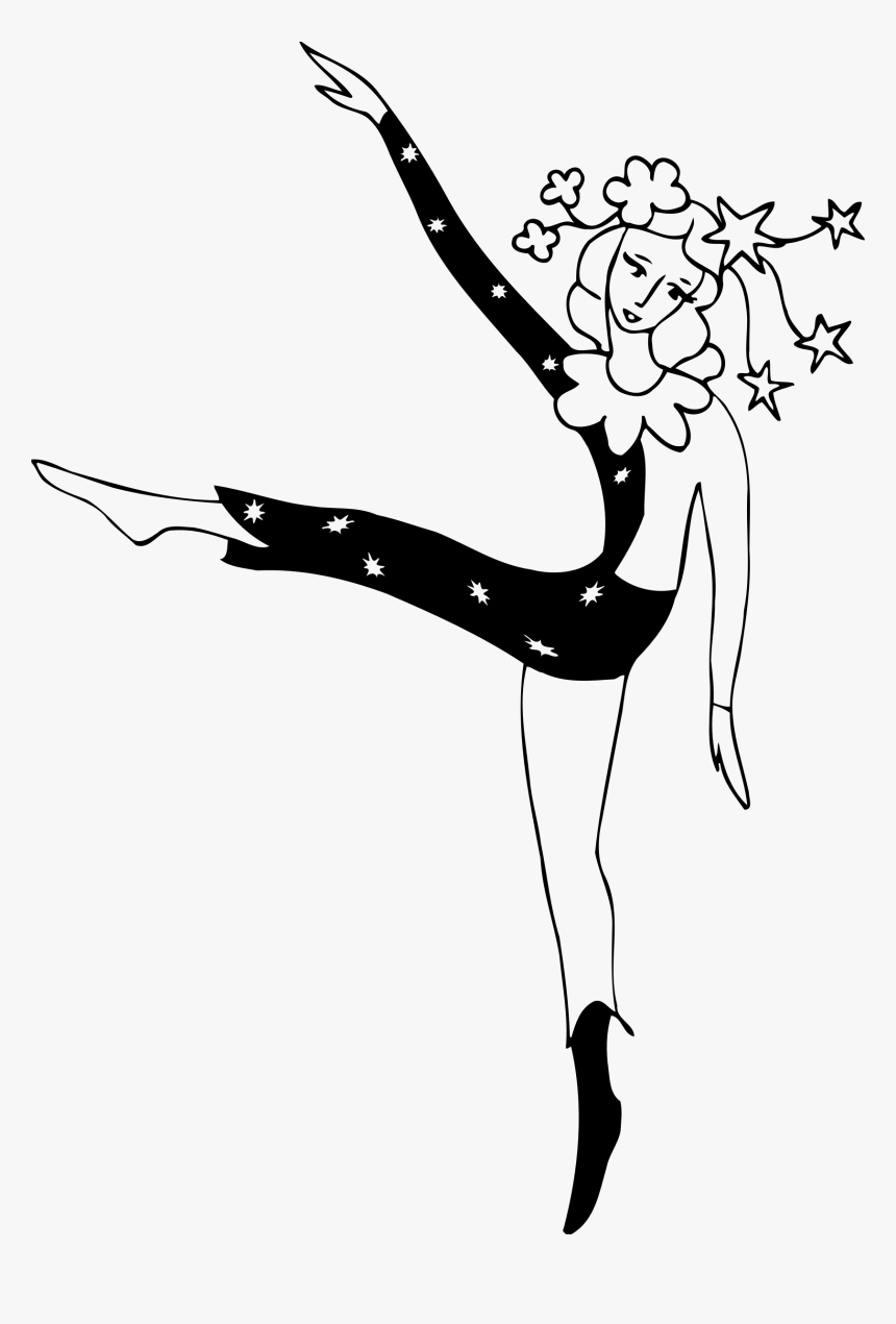 This Free Icons Png Design Of Dancer 23 Line Drawing, Transparent Png, Free Download