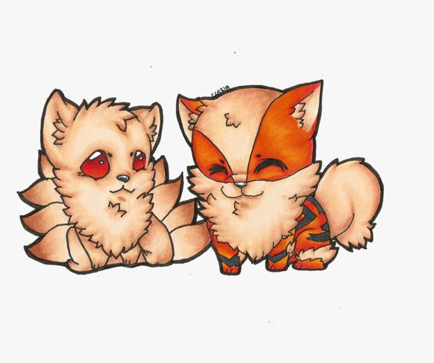 Arcanine And Ninetails By Czaria, HD Png Download, Free Download