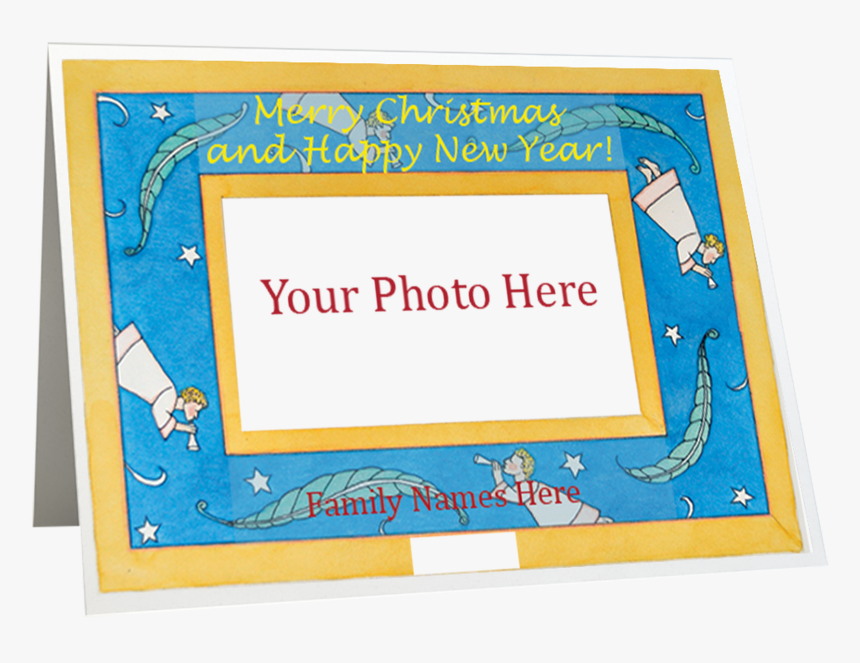 Christmas Angels Holiday Photo Card Single Cards, HD Png Download, Free Download