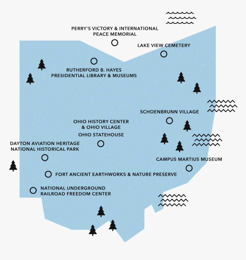 Image Map Of Ohio, HD Png Download, Free Download