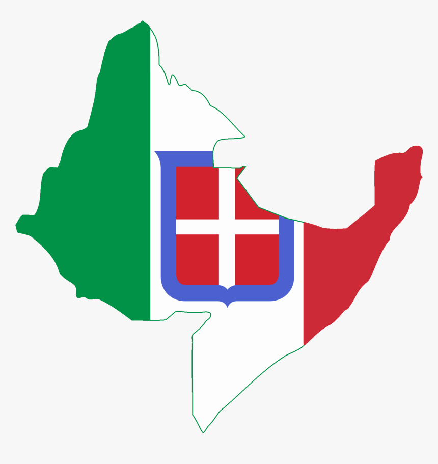 Flag Map Of Italian East Africa, HD Png Download, Free Download