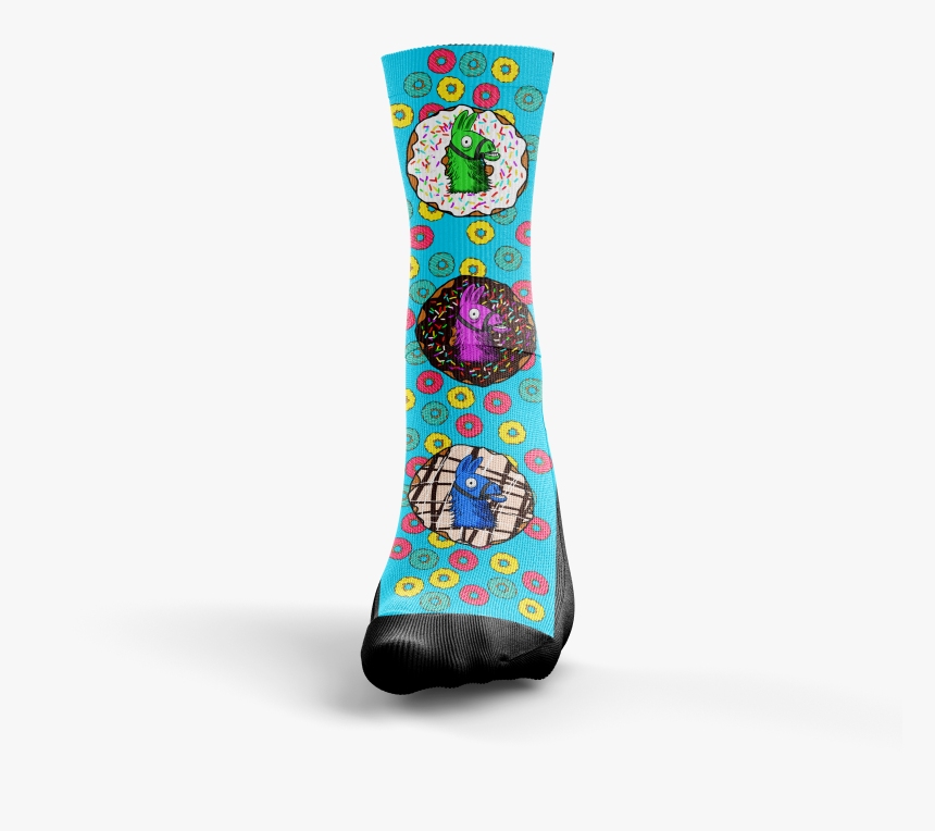 Donut Llama Battle Royale Socks, HD Png Download, Free Download