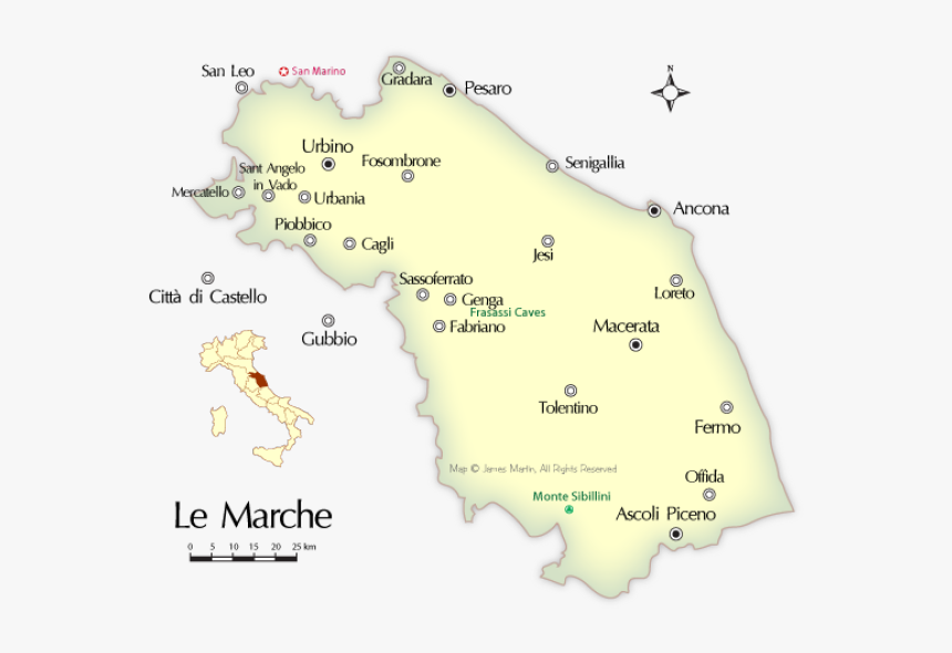 Le Marche Italy Map Le Marche Italy Map, Hd Png Download - Kindpng