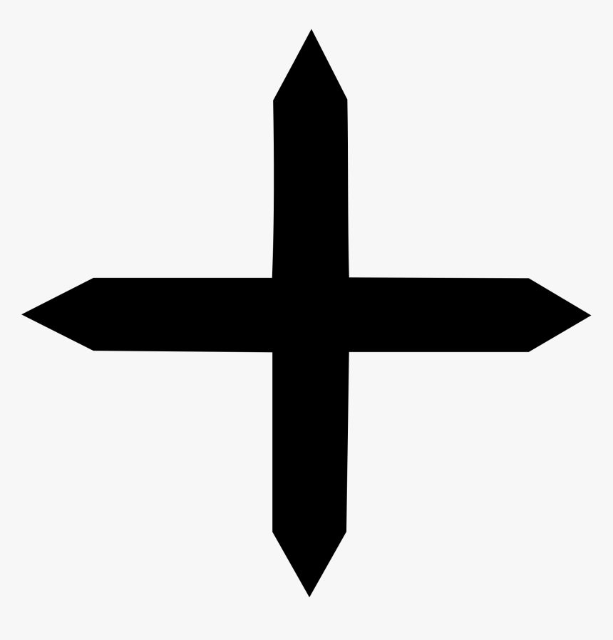 Black Arrow Cross Clipart , Png Download, Transparent Png, Free Download