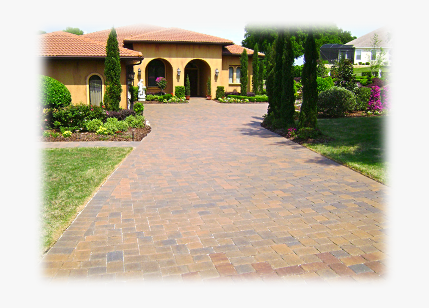 North Florida Home That Had The Driveway Pavers Cleaned, HD Png Download, Free Download