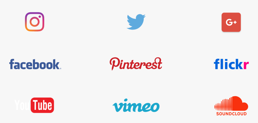 Social Media Icons .png, Transparent Png, Free Download