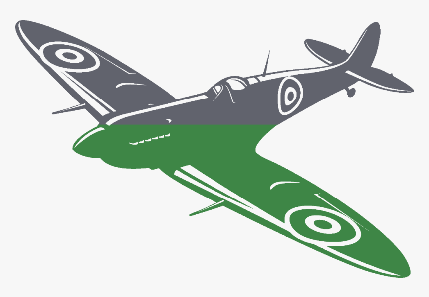 Black And White Spitfire , Png Download, Transparent Png, Free Download