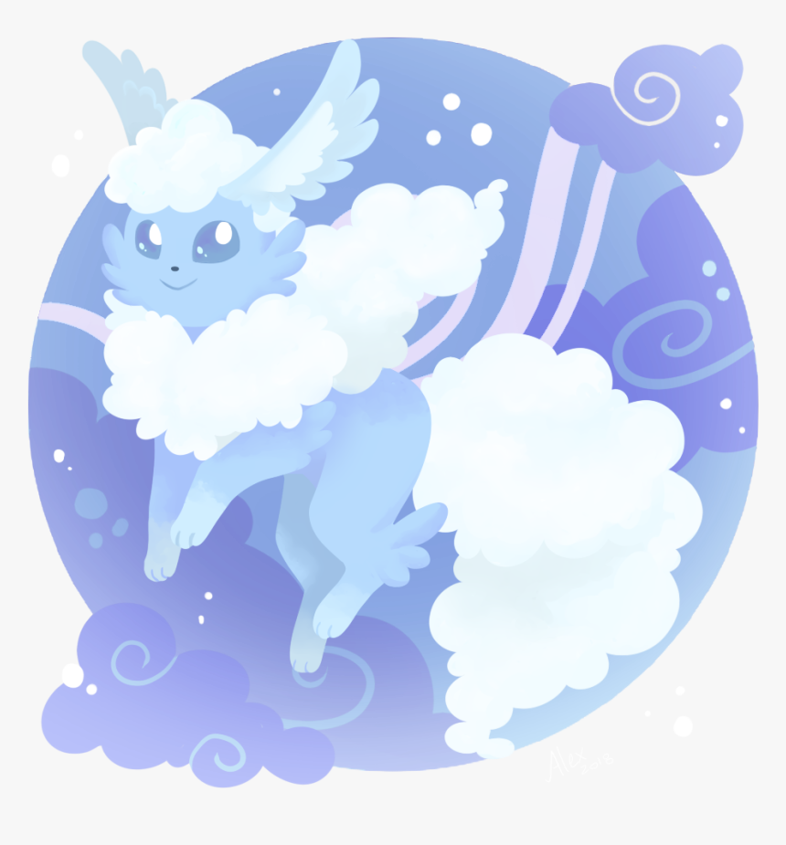 Fluffeon [flying Type Eeveelution Concept], HD Png Download, Free Download