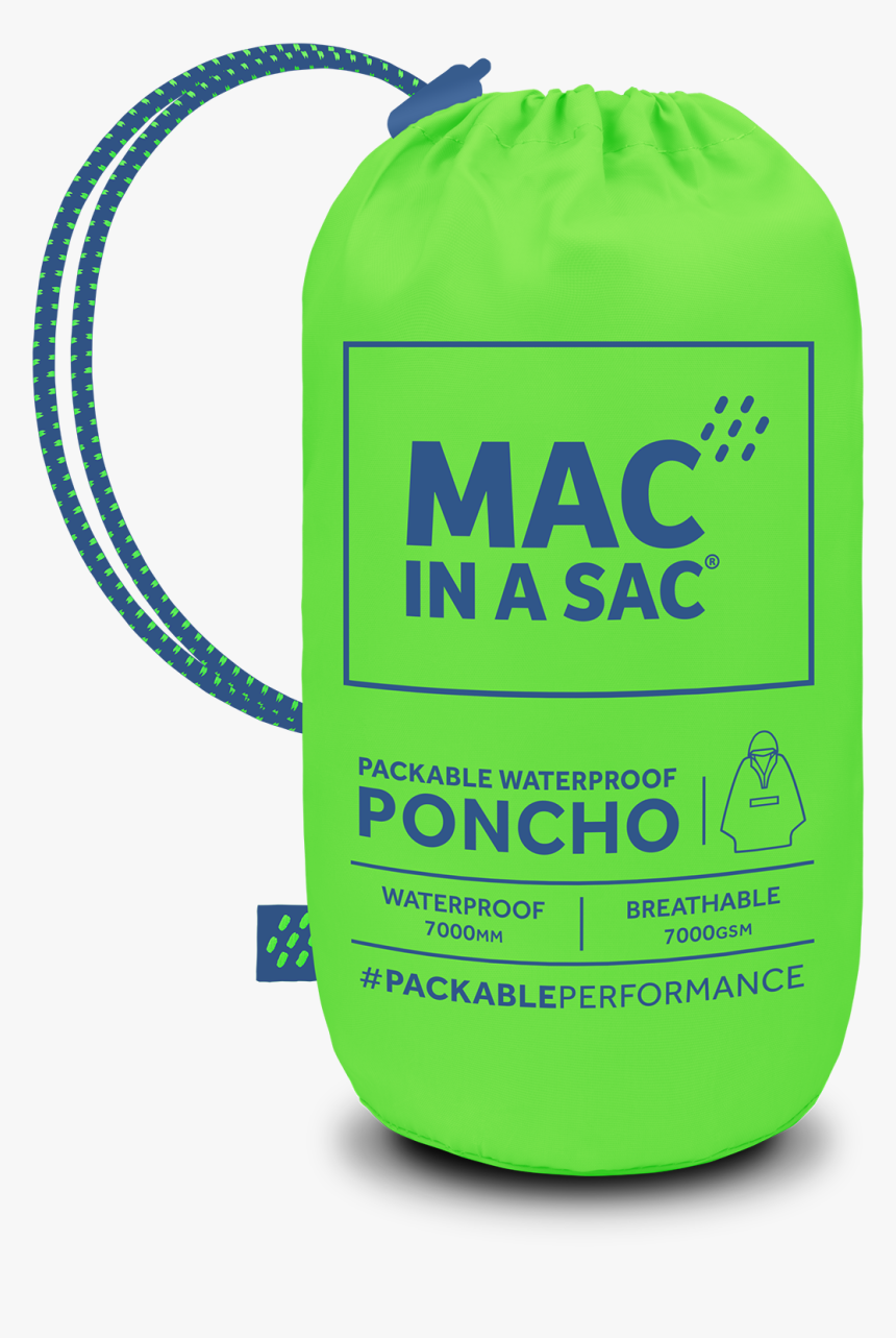 Sac- Neon Poncho Green, HD Png Download, Free Download