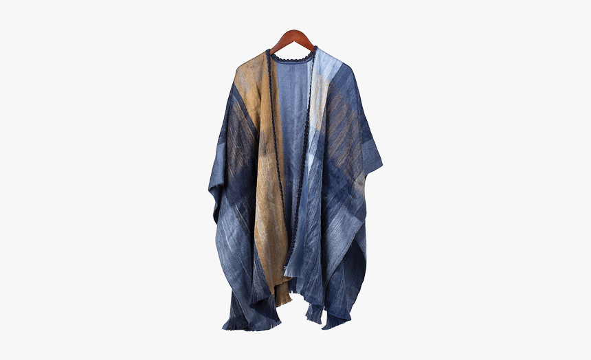 Plaid Chenille Poncho, HD Png Download, Free Download