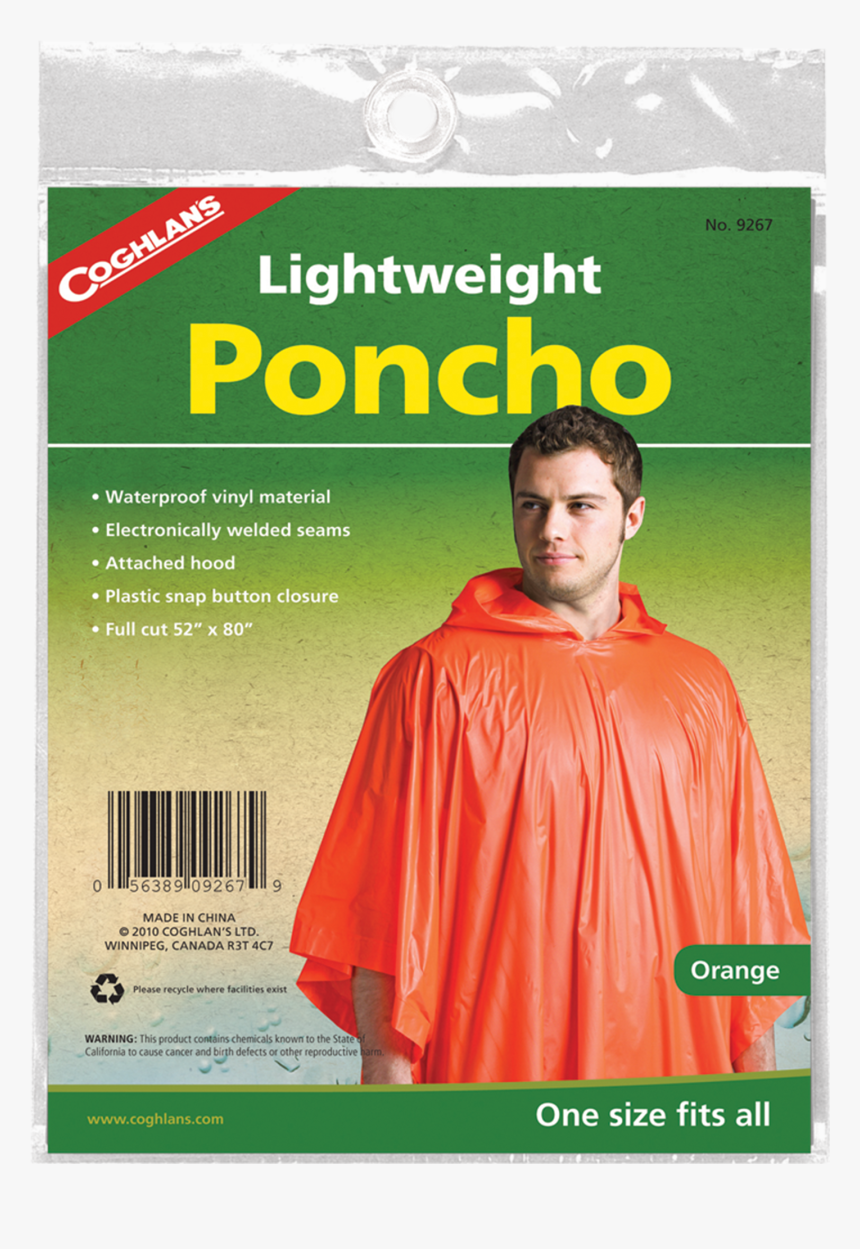 Orange"
 Title="coghlans Poncho, HD Png Download, Free Download