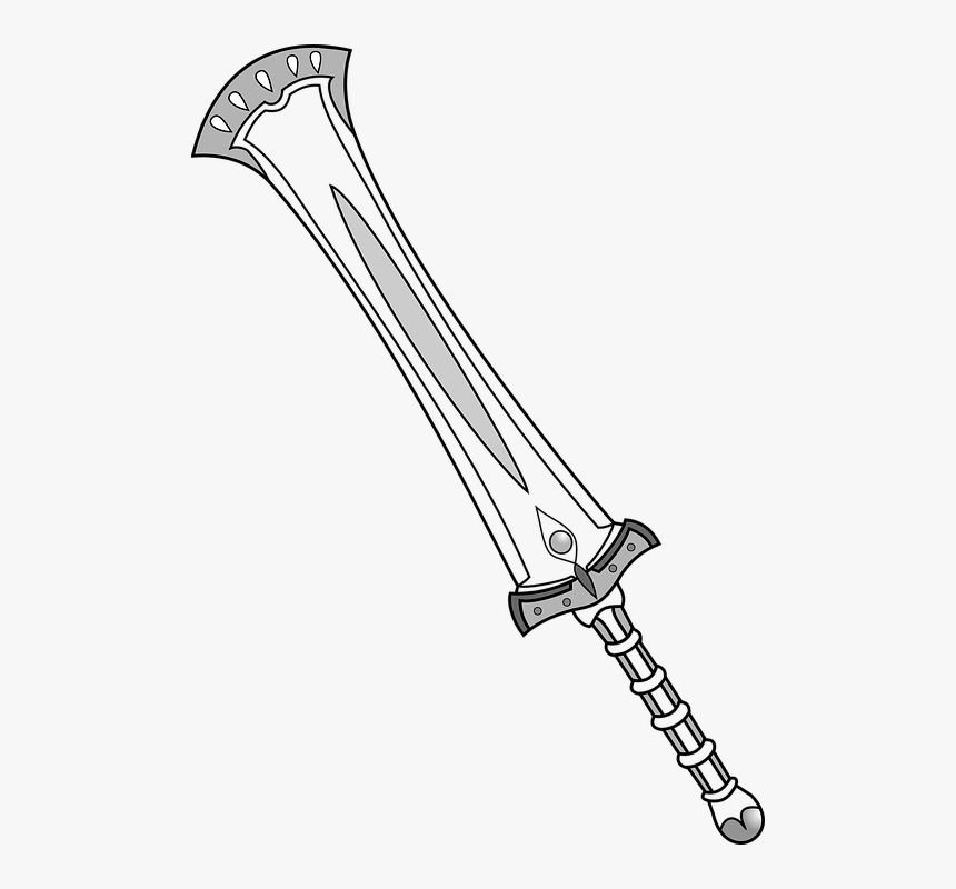 Axe, Greatsword, Fantasy, Sword, Weapon, Middle Ages, HD Png Download, Free Download