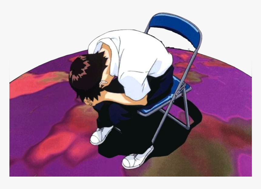 Shinji Transparent Sitting, HD Png Download, Free Download
