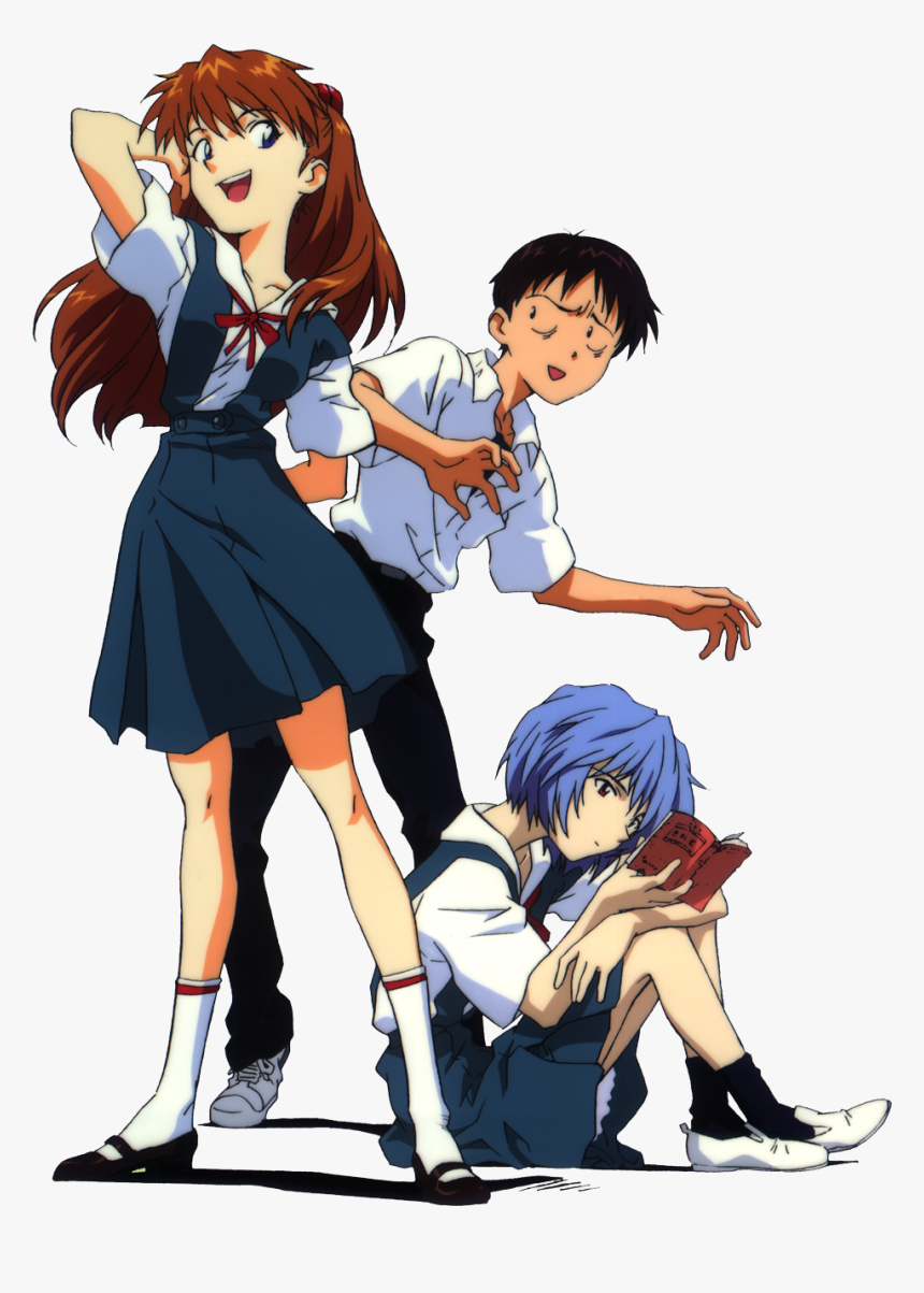Shinji Asuka Rei, HD Png Download, Free Download