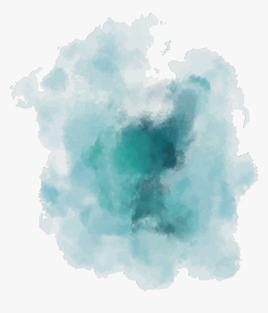 #ftestickers #art #paint #watercolor #brushstroke #teal, HD Png Download, Free Download