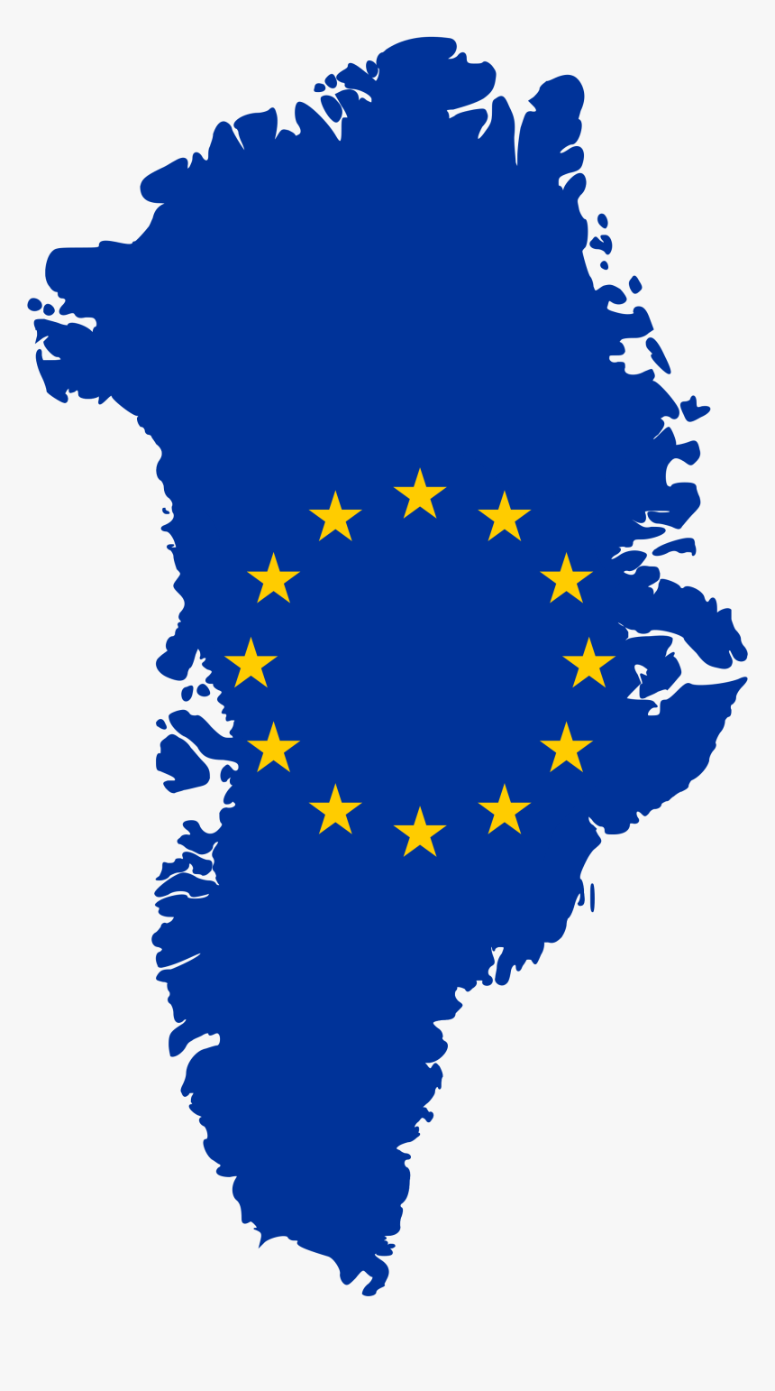 Flag Map Of Greenland Eu, HD Png Download, Free Download