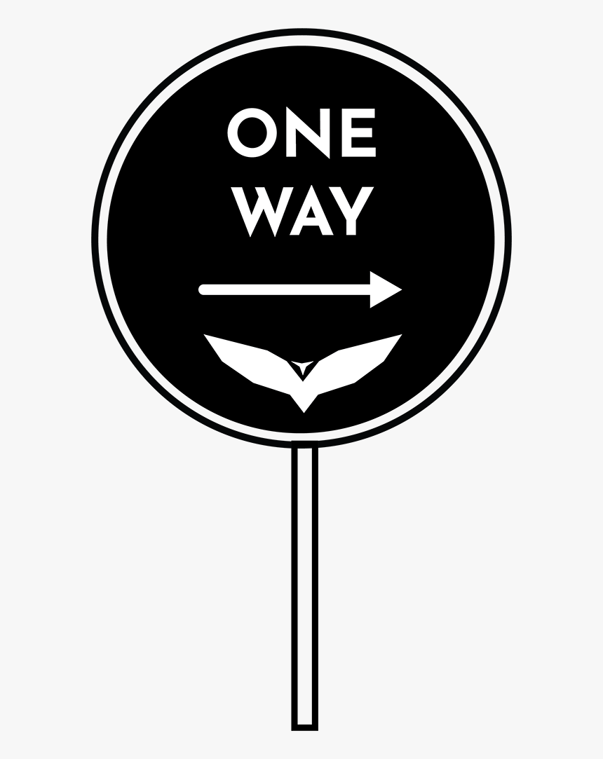 One Way Sign Png, Transparent Png, Free Download