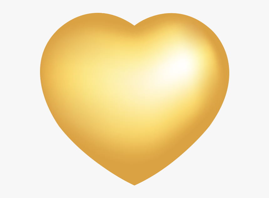 Vector Golden Heart-shaped Metallic Luster Png Download, Transparent Png, Free Download