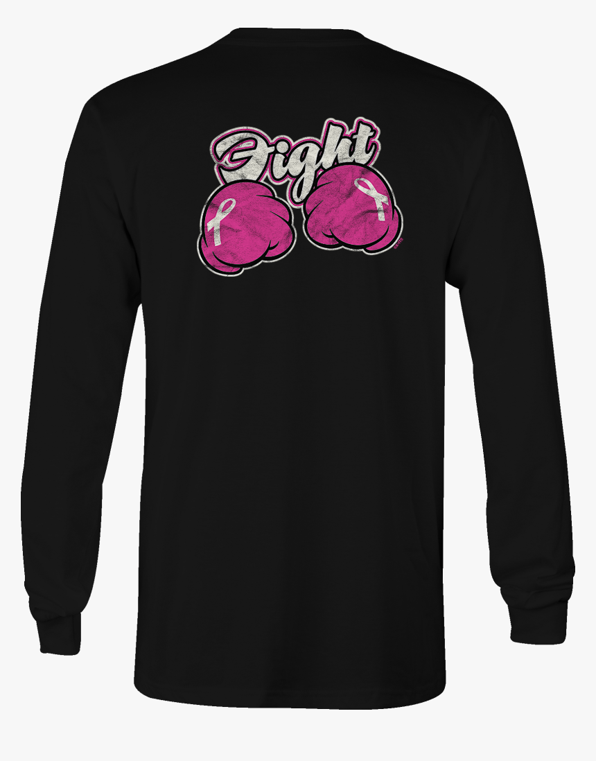 Breast Cancer Long Sleeve Tshirt Fight Pink Shirt For, HD Png Download, Free Download