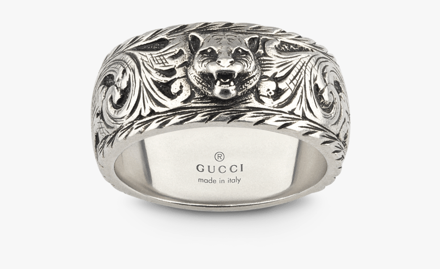 Gatto Sterling Silver Ring Gucci Ybc433571001, HD Png Download, Free Download