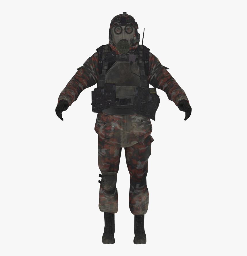 Vdv Gasmask Soldier Model Mw2, HD Png Download, Free Download