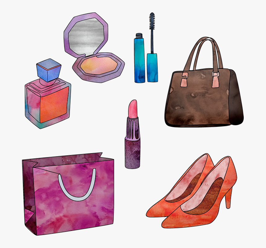 Watercolor Women Accessory, Accessories, Purse, Make, HD Png Download, Free Download
