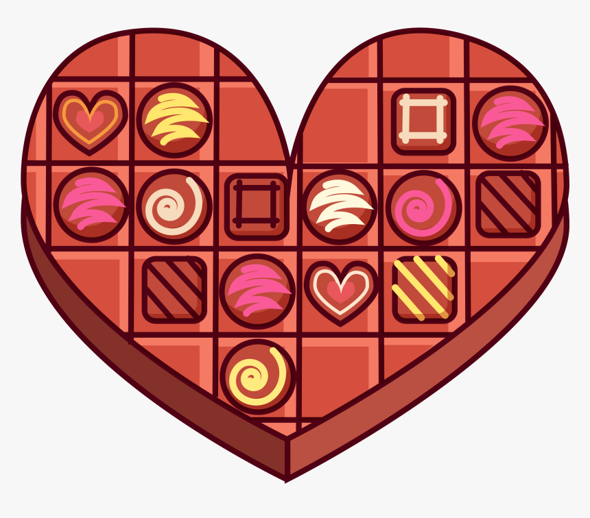 Hand Drawn Cartoon Heart Shaped Chocolate Decoration, HD Png Download, Free Download