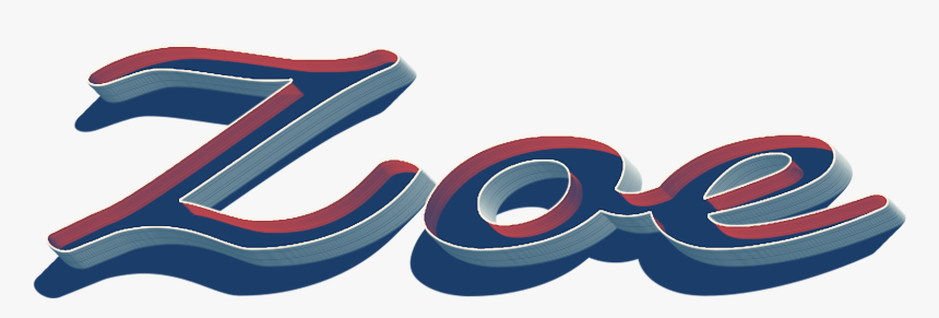 Zoe 3d Letter Png Name, Transparent Png, Free Download