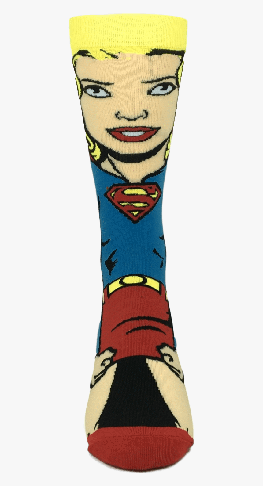 Dc Comics Super Girl 360 Superhero Socks, HD Png Download, Free Download