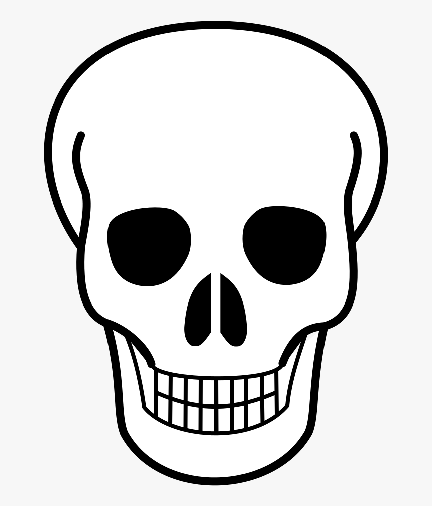 Collection Of Free Bones Drawing Skull Download On - Skull Clip Art, HD Png Download, Free Download